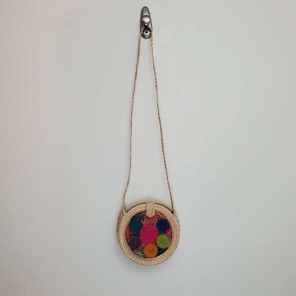 Unbranded round woven summer crossbody bag - Picture 2 of 10